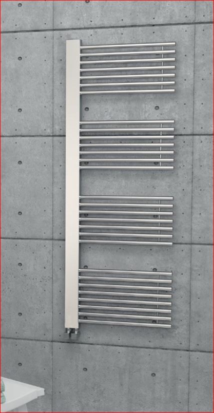 Design handdoek radiator Delta chroom of wit