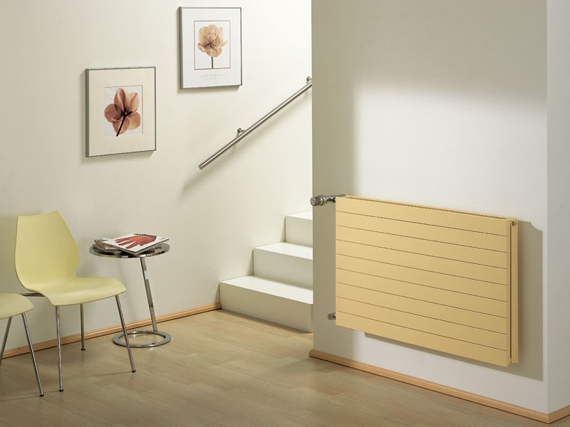 Horizontale lamellen radiator Designradiator.nl levert de mooiste