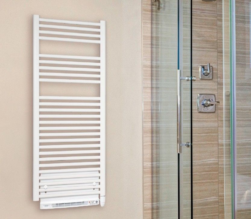 Krachtige handdoekradiator door blowerfunctie