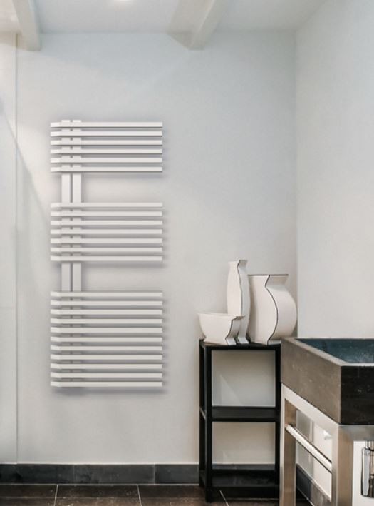 ProBagno handdoek- en badkamerradiator in zwart en wit