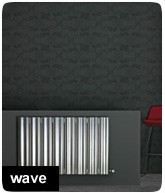 Aluminium designradiator Wave aanbieding