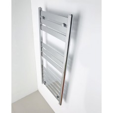 Dijon handdoekradiator in wit en chroom