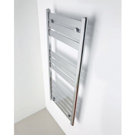 Dijon handdoekradiator in wit en chroom