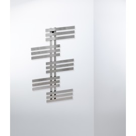 Elfie handdoek design radiator in chroom en wit