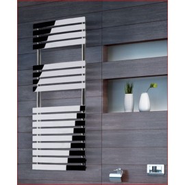 Pukita design handdoekradiator in chroom of wit