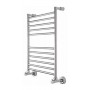 Chroom handdoekradiator met 10 buizen