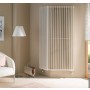 Kolom designradiator in een hoekopstelling
